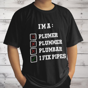 Camiseta Soy un fontanero reparador de tuberías