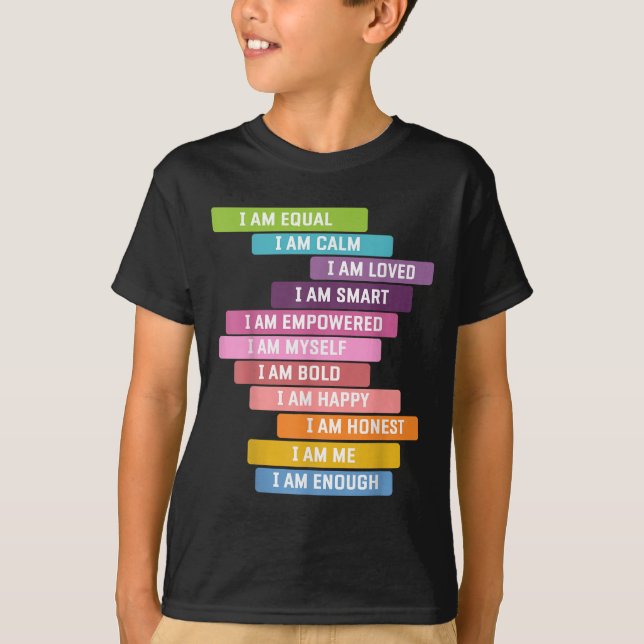 Camiseta Soy Un Fuerte Mentalidad De Crecimiento Infantil A (Anverso)