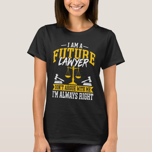 Camiseta Soy un futuro abogado que no discute - Graciosa Fa (Anverso)