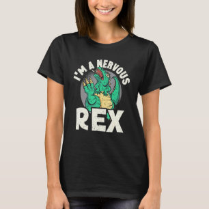 Camiseta Soy un futuro paleontólogo nervioso Rex dinosaurio