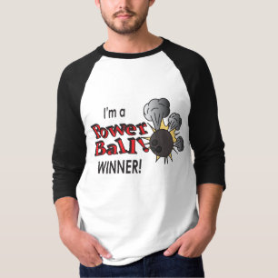 Camiseta Soy un ganador de boliche y bolas de Power Ball