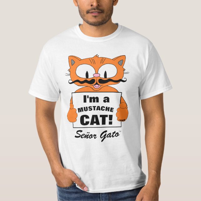 Camiseta ¡Soy un gato bigote! Senor Gato (Anverso)