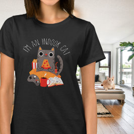Camiseta Soy un Gato de Interior Hogareño Divertido