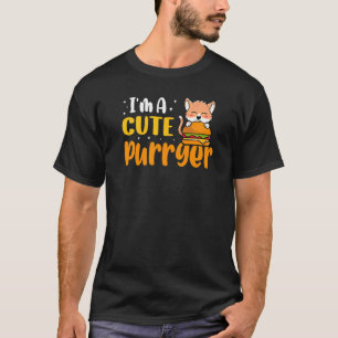 Camiseta Soy un gato de purga dulce y una prima de hamburgu