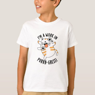 Camiseta Soy un gato divertido de Purrr-gress