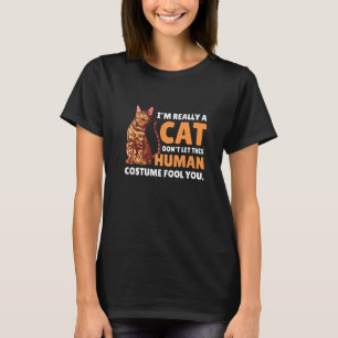 Camiseta Soy un gato, no dejes que este tonto de disfraces