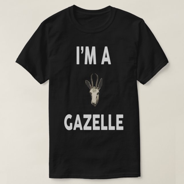 Camiseta Soy un GAZELLE de diseño divertido GAZELLE (Diseño del anverso)
