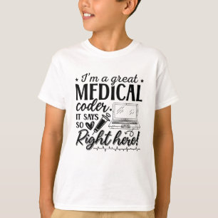 Camiseta Soy un gran codificador de programadores de ICD pa