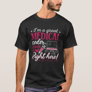 Camiseta Soy un gran programador de codificación para ICD d