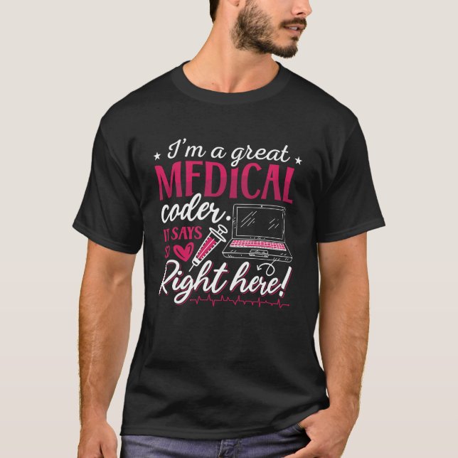 Camiseta Soy un gran programador de codificación para ICD d (Anverso)