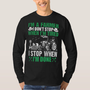Camiseta Soy un granjero Abuelo Rancher Outfit Tractor Farm