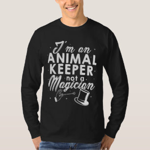 Camiseta Soy un guardián de animales, no un animal mago ama