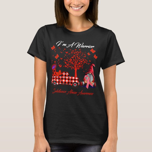 Camiseta Soy un guerrero consciente del abuso de sustancias (Anverso)