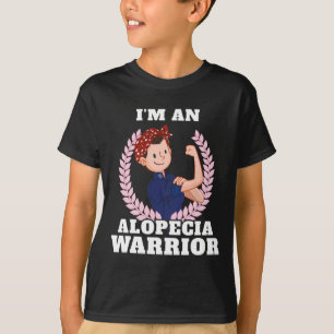 Camiseta Soy un Guerrero de Alopecia Alopecia Areata Awaren
