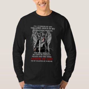 Camiseta Soy Un Guerrero De Dios El Señor Jesús Es Mi Manda