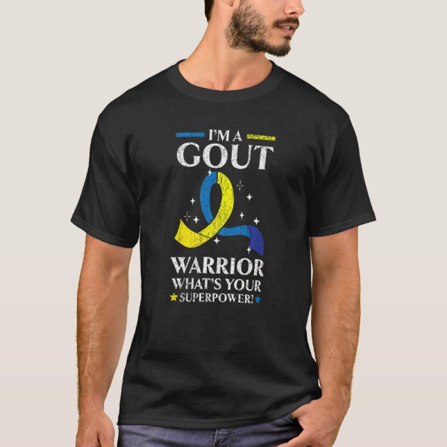 Camiseta Soy un guerrero de la gota, enfermedad de la conci (Anverso)