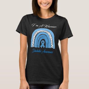 Camiseta Soy un guerrero para la conciencia sobre la diabet