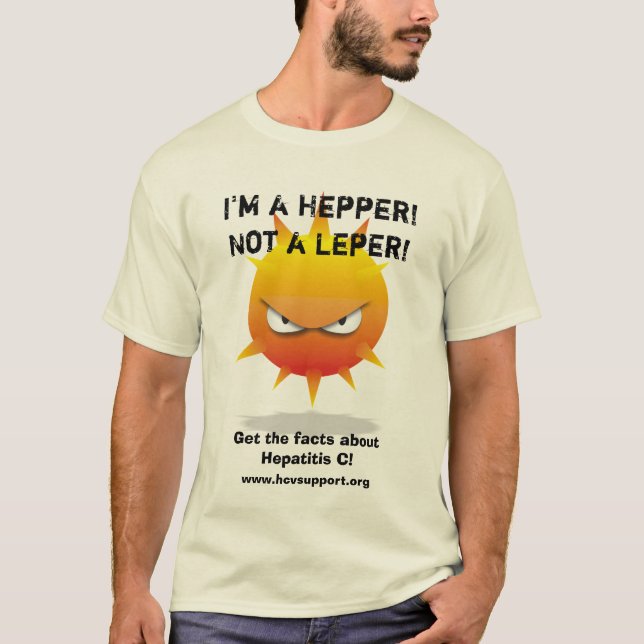 Camiseta ¡Soy un Hepper! ¡No un leproso! (Anverso)
