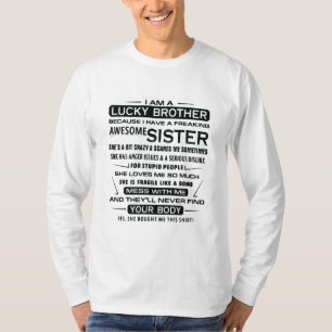 Camiseta Soy Un Hermano Afortunado Regalos Para Hermano