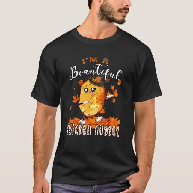 Camiseta Soy un hermoso nugget de pollo con abbing (Anverso)