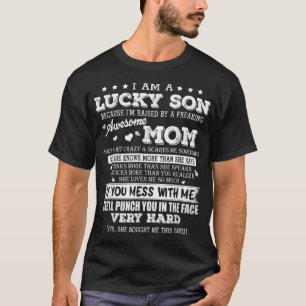 Camiseta Soy un hijo afortunado que me levanto gracias a un