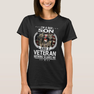 Camiseta Soy un hijo de papá y un veterano, nada me asusta 