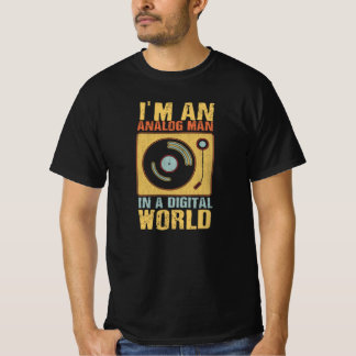 Camiseta Soy un hombre analógico, en un mundo digital
