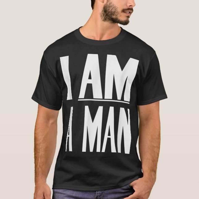 Camiseta Soy Un Hombre - Derechos Civiles (Anverso)