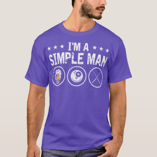 Camiseta Soy Un Hombre Sencillo 8 Ball Pool Cul Billiards