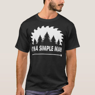 Camiseta Soy un hombre simple pirata de cumpleaños animal d