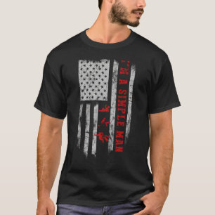 Camiseta Soy un hombre simple que bebe snowboard Tee Shirt