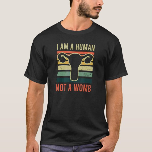 Camiseta Soy un humano, no un útero Roe V Wade Pro Choice (Anverso)