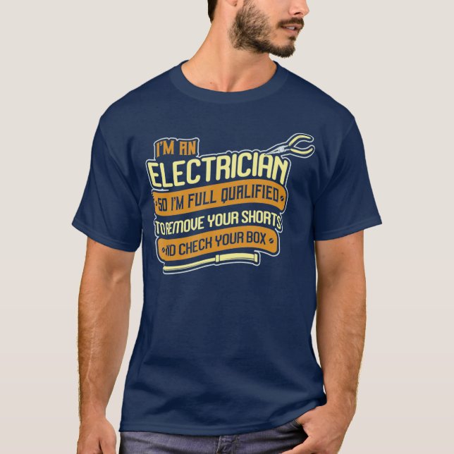 Camiseta Soy Un Humor Sucio De Humor Oscuro De Electricista (Anverso)