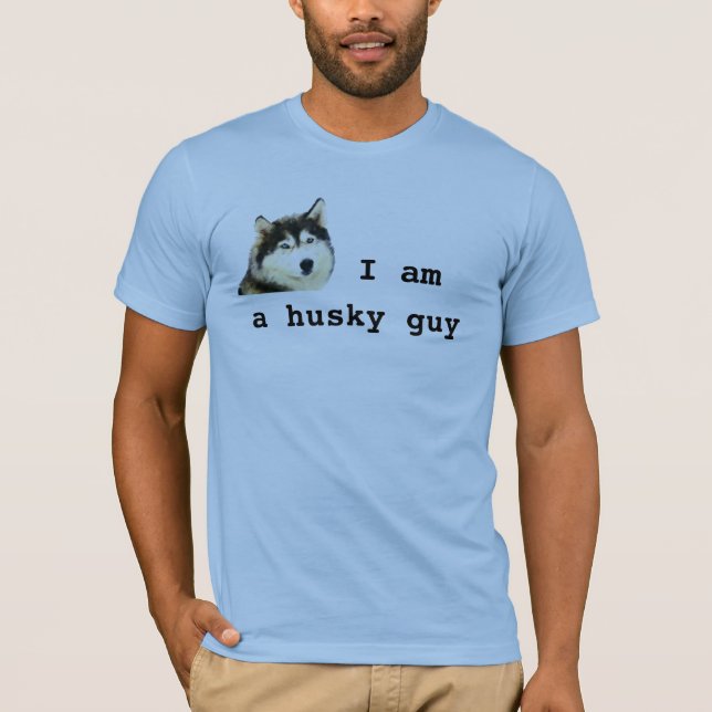 Camiseta Soy un Husky Guy Dog T-Shirt (Anverso)