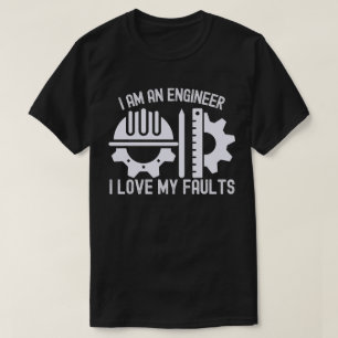 Camiseta Soy un ingeniero amo mis defectos
