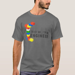 Camiseta Soy un ingeniero que construye bloques de juguetes