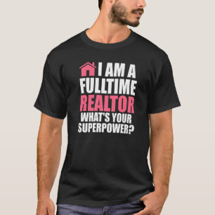 Camiseta Soy un inmobiliario inmobiliario a tiempo completo