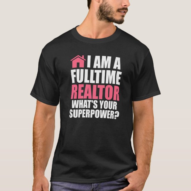 Camiseta Soy un inmobiliario inmobiliario a tiempo completo (Anverso)