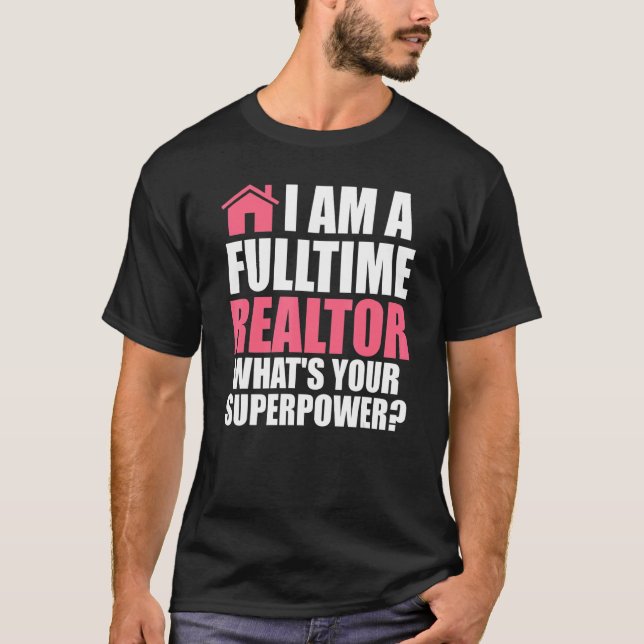 Camiseta Soy un inmobiliario inmobiliario a tiempo completo (Anverso)
