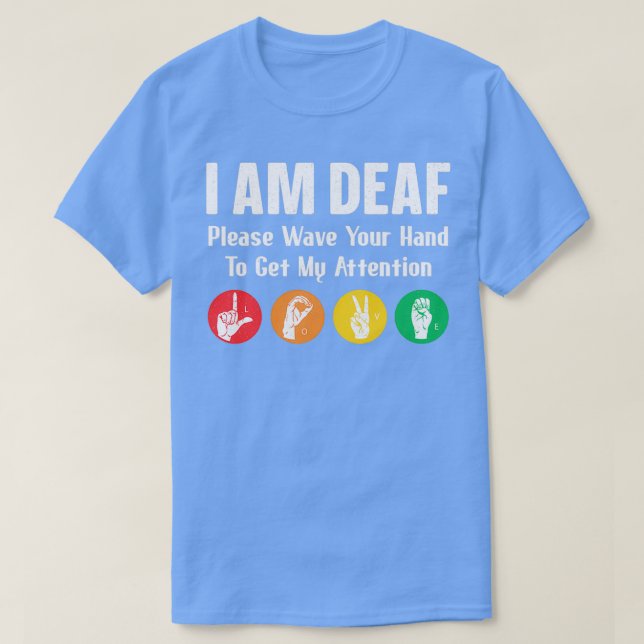 Camiseta Soy Un Intérprete De Mano De Lenguaje Rótulo Sordo (Diseño del anverso)