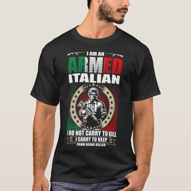 Camiseta Soy Un Italiano Armado (Anverso)