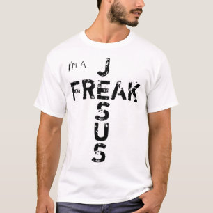 Camiseta Soy un JESÚS Fe FREAK Dios cruza a Jesús Cristiano