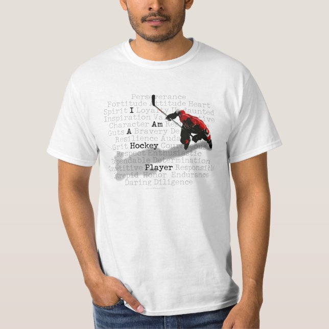 Camiseta Soy un jugador de hockey (Anverso)