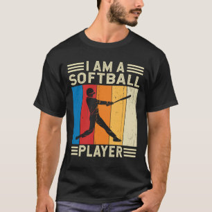 Camiseta Soy un jugador de Softball Fan Catcher Fastpitch