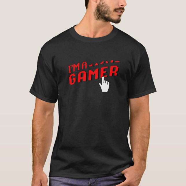 Camiseta Soy un jugador de videojuegos Nerd Geek Pc Console (Anverso)