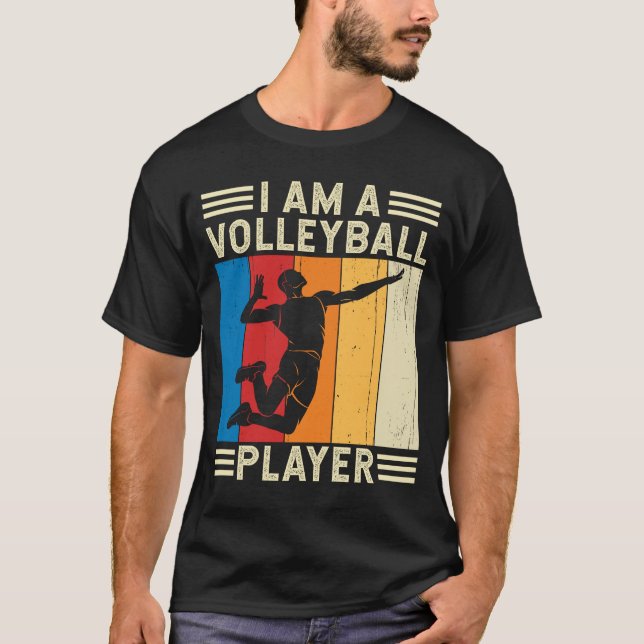 Camiseta Soy un jugador de voleibol amante del voleibol (Anverso)