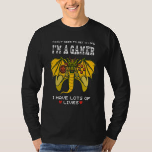 Camiseta Soy un jugador, tengo muchas vidas, chica jugador,