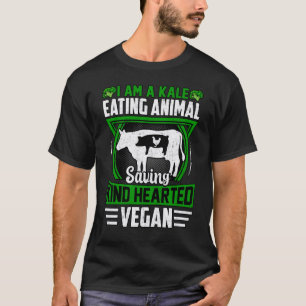Camiseta Soy un Kale comiendo un animal salvador de corazón