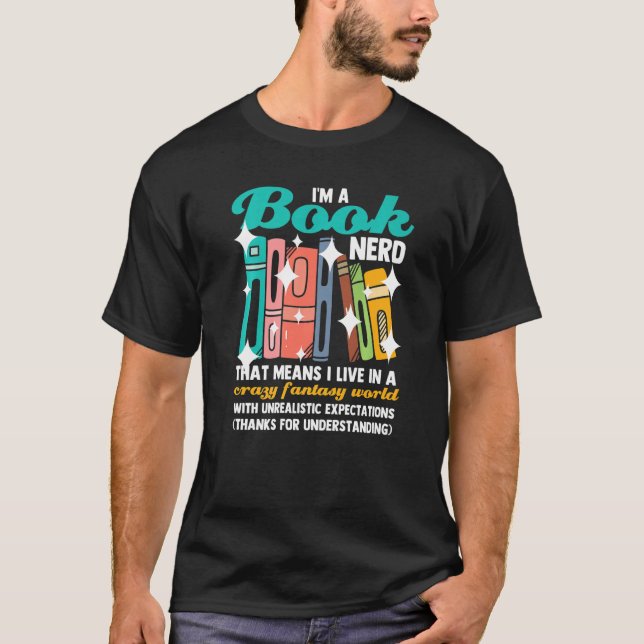 Camiseta Soy un libro de lectura Nerd Bookworm (Anverso)