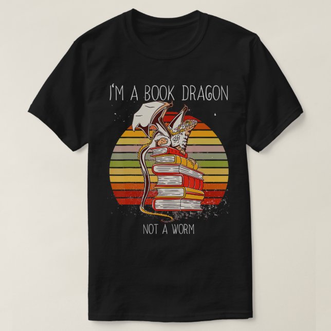 Camiseta Soy un libro Dragon (Diseño del anverso)